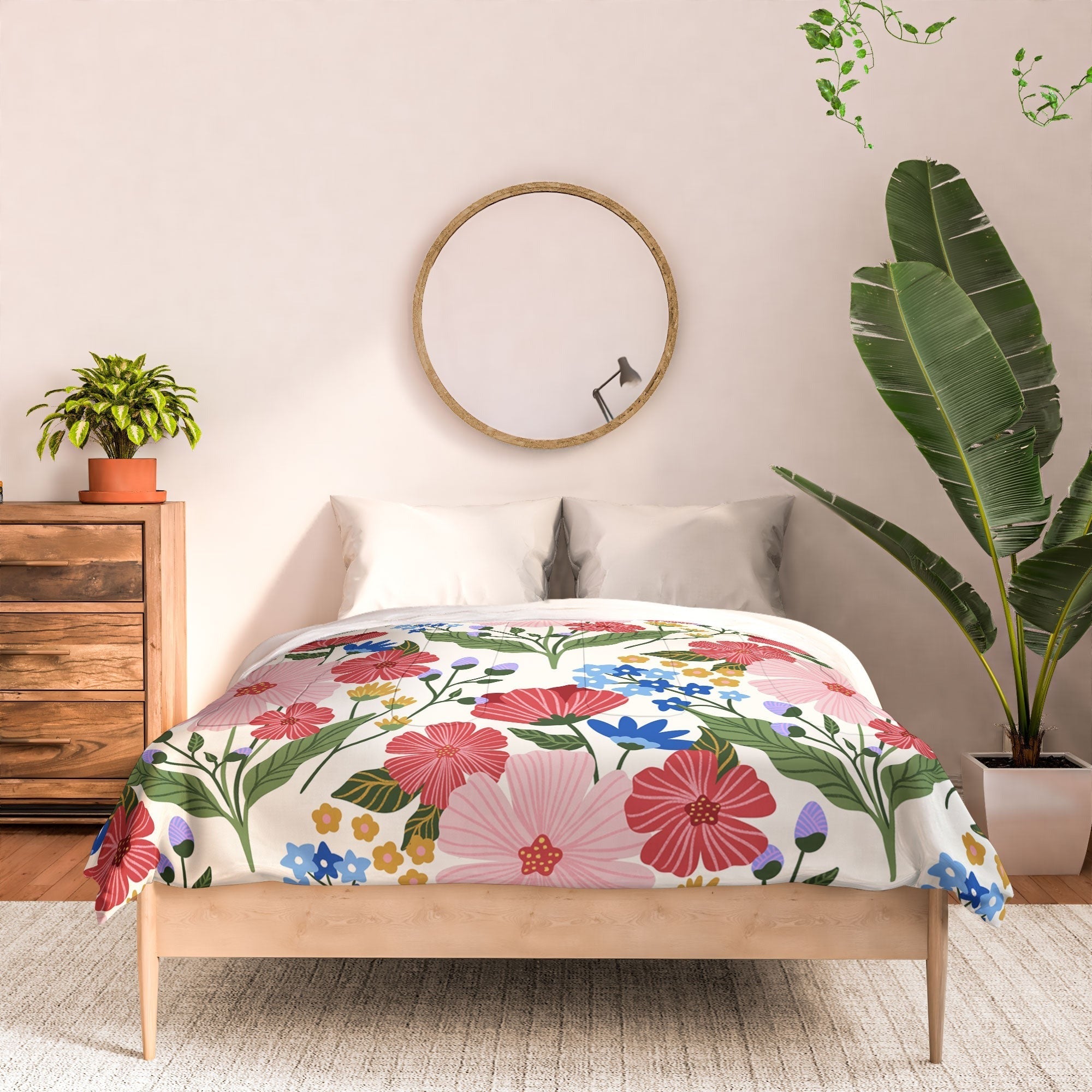 Design by Spark Wild Bloom Flowers Comforter
