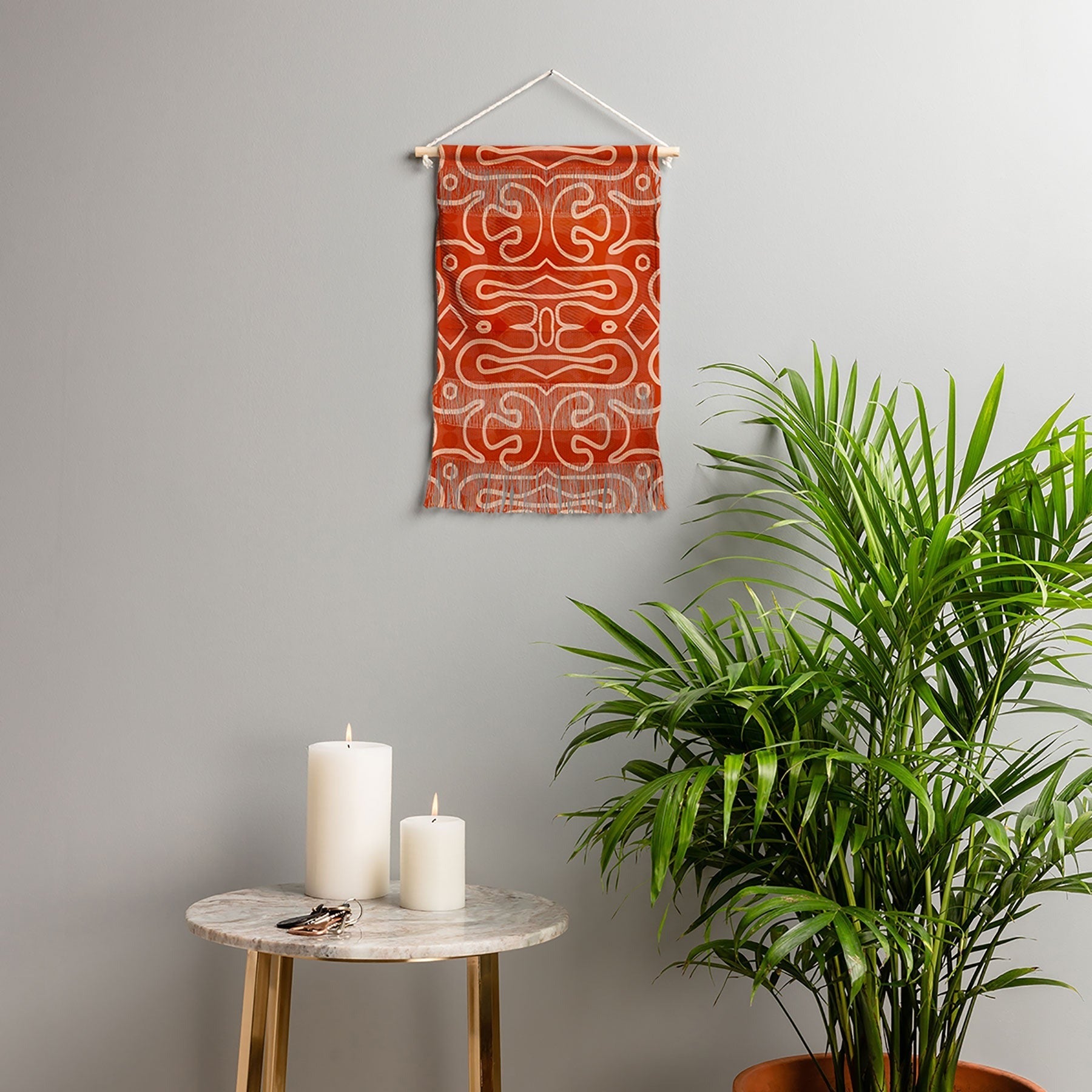 Mirimo Venexiana Burnt Orange Wall Hanging Portrait
