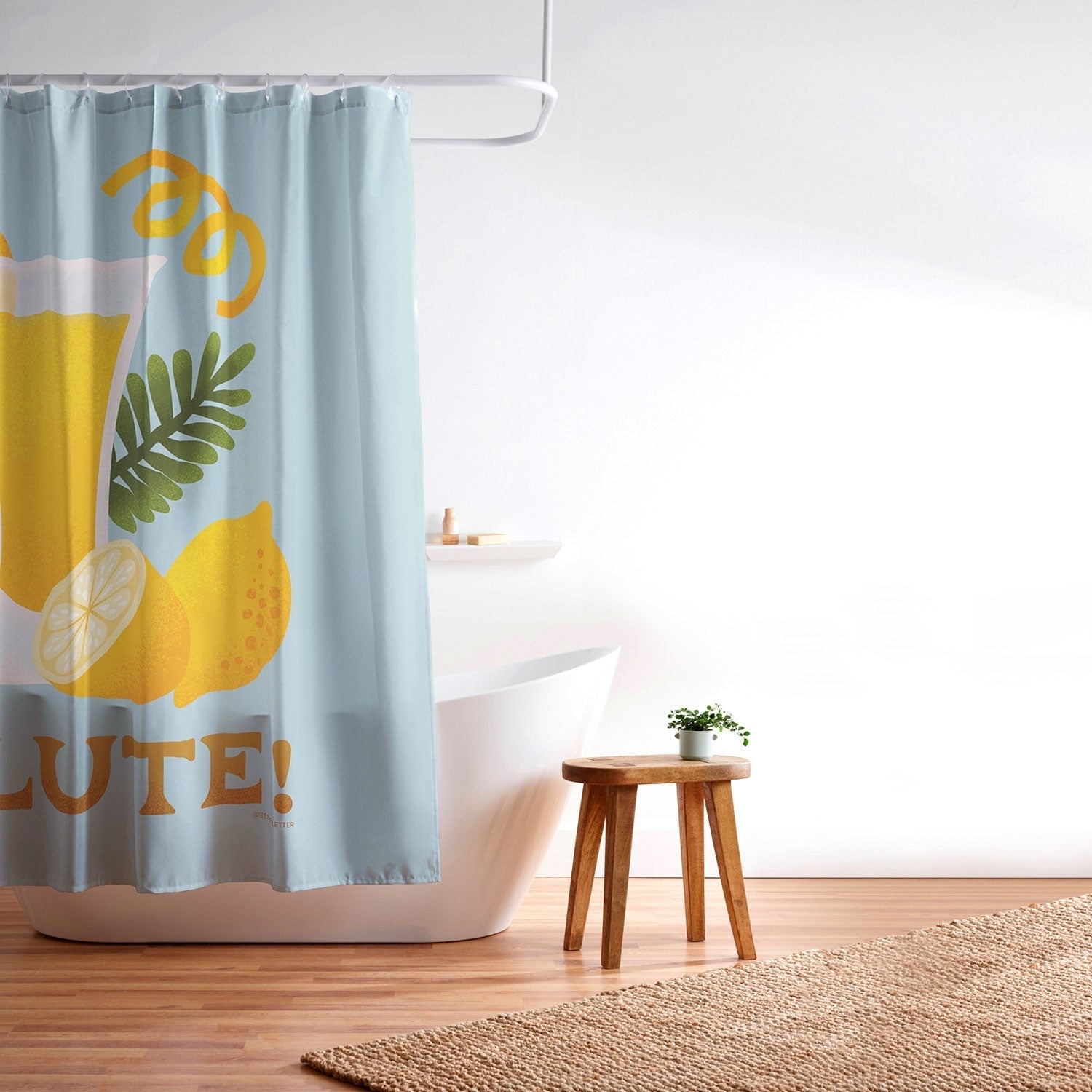 Jessica Molina Limoncello Cocktail Shower Curtain