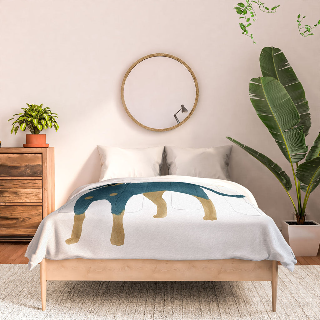 norarikka Dog and a Mini HalfRound Window Comforter