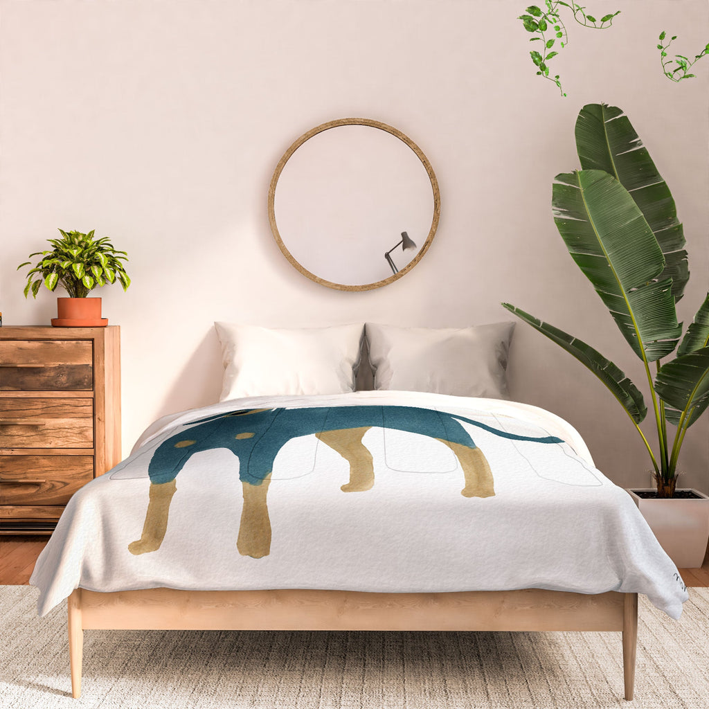 norarikka Dog and a Mini HalfRound Window Comforter
