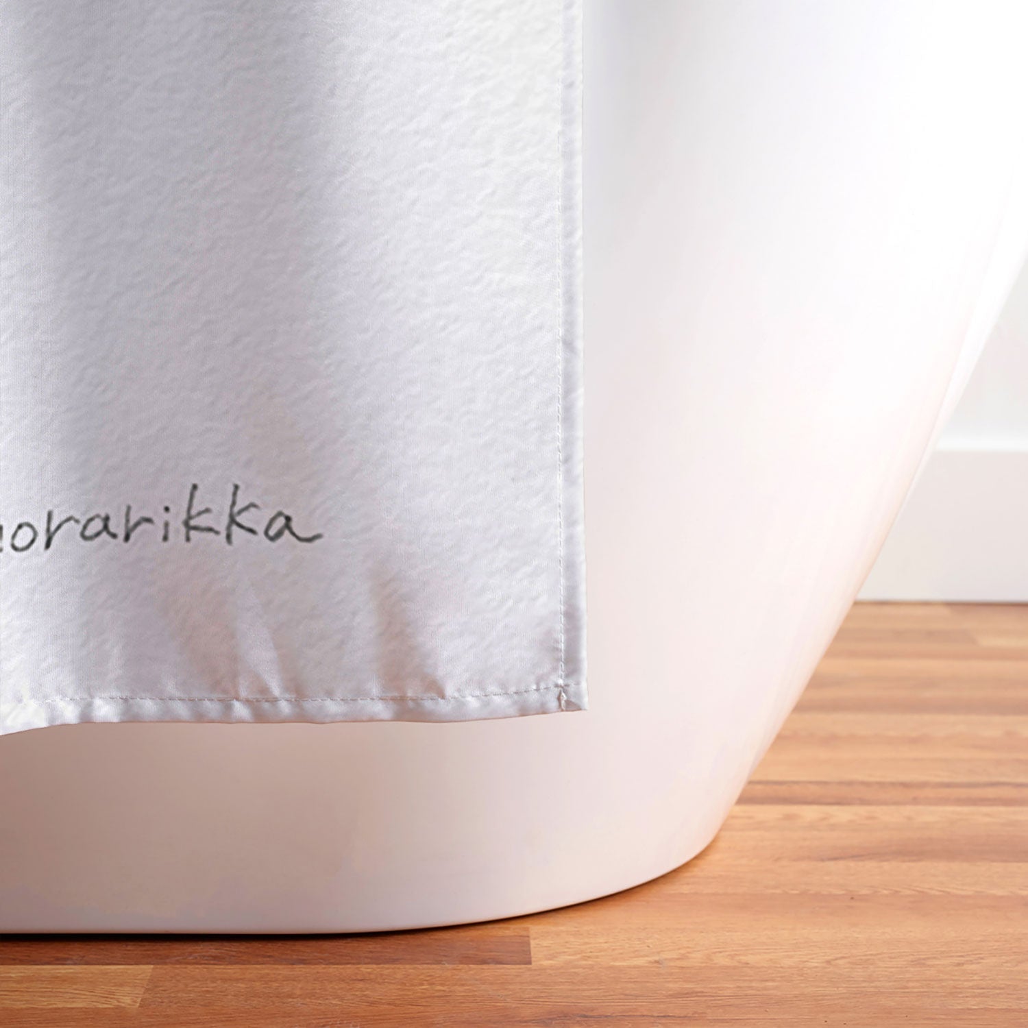 norarikka Dog and a Mini HalfRound Window Shower Curtain