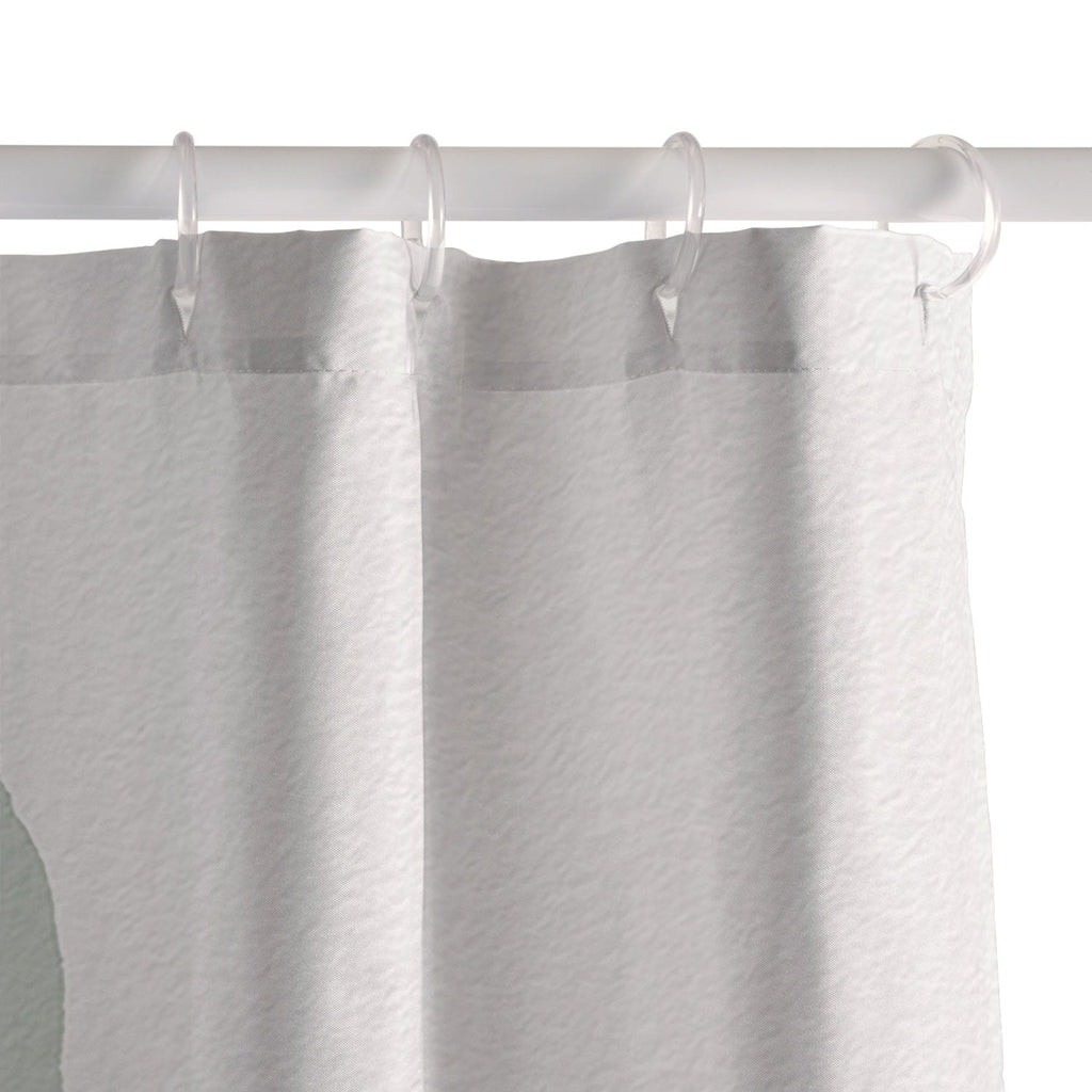 norarikka Dog and a Mini HalfRound Window Shower Curtain