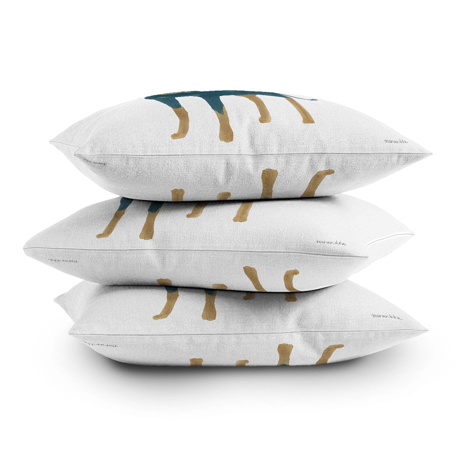 norarikka Dog and a Mini HalfRound Window Outdoor Throw Pillow