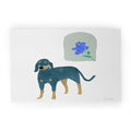 norarikka Dog and a Mini HalfRound Window Welcome Mat