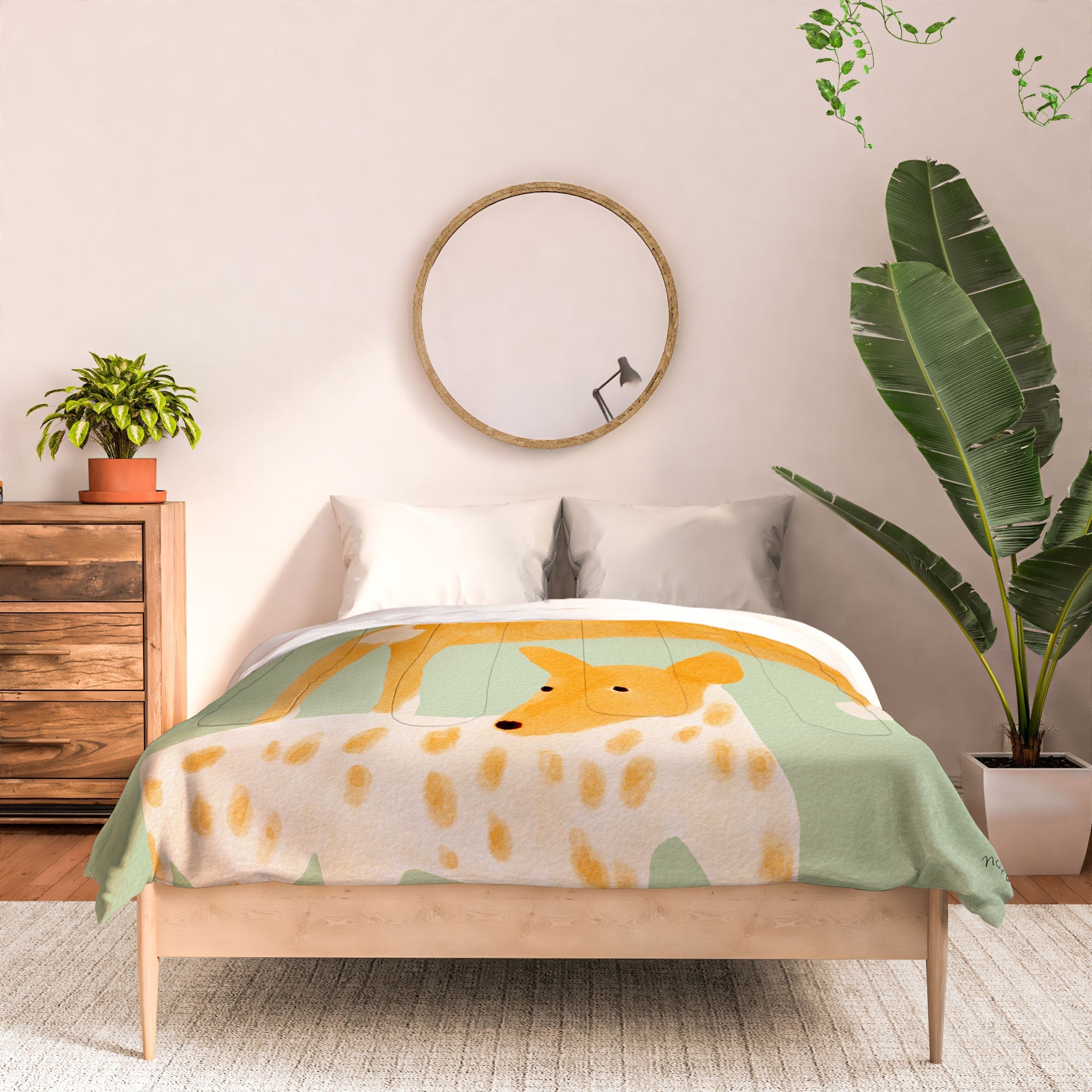 norarikka Three Dogs Lined Up Comforter