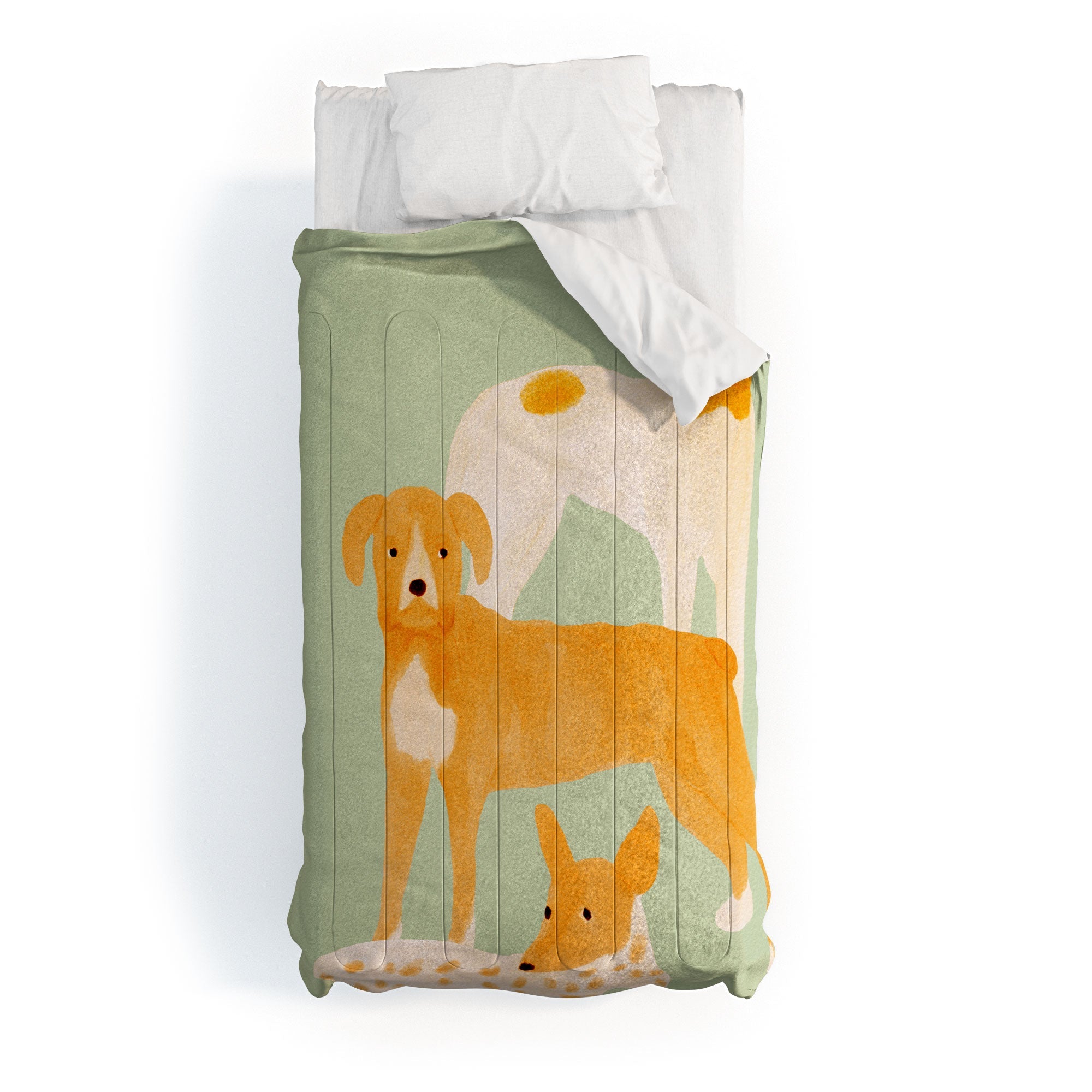 norarikka Three Dogs Lined Up Comforter