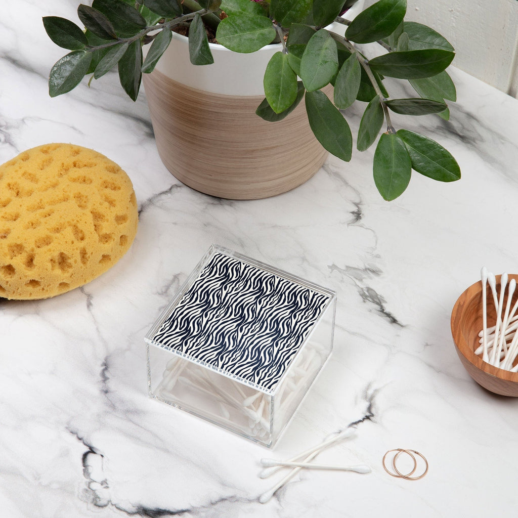 Avenie BR Navy Tiger Stripes Acrylic Box