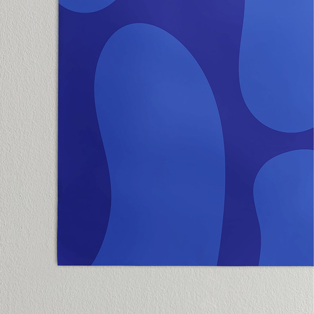 Camilla Foss Blue Pebble Poster