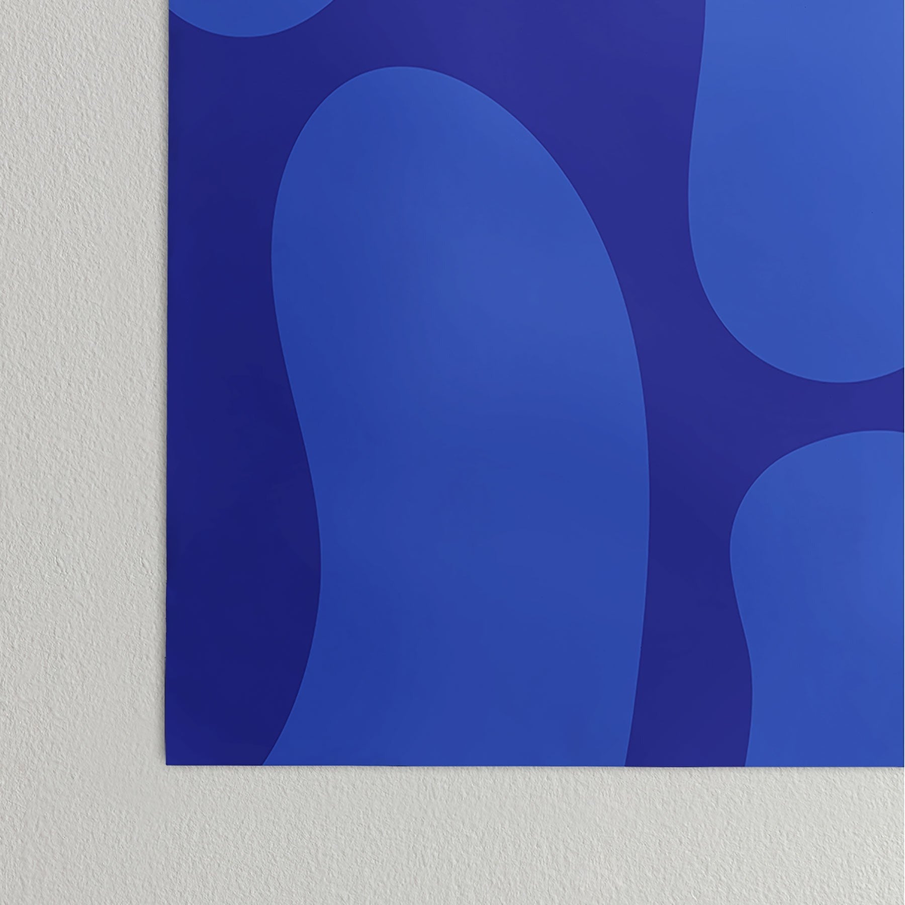 Camilla Foss Blue Pebble Poster