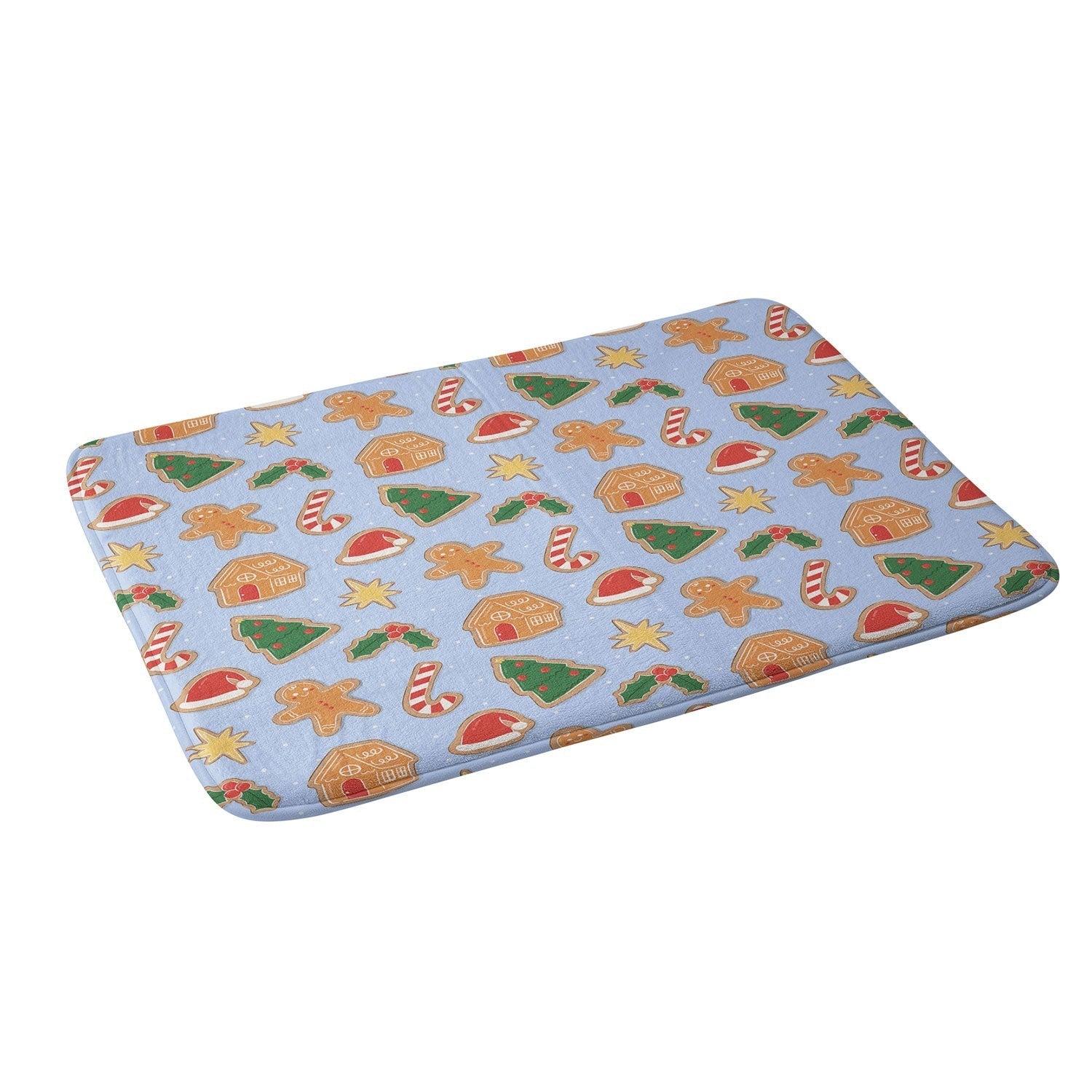 Love_Ryming Christmas Cookies Memory Foam Bath Mat