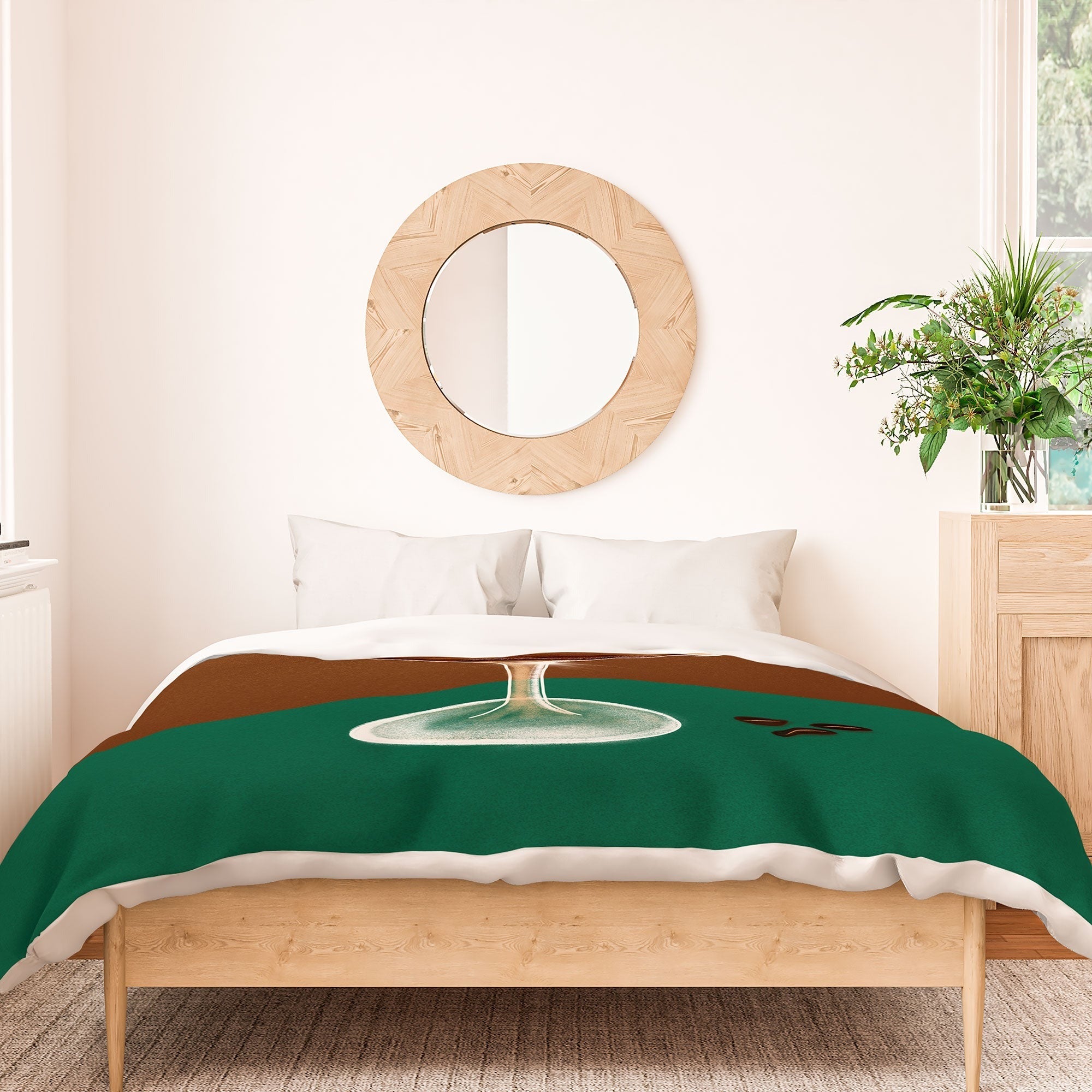 Design by Spark Expresso Martini Coffee Beans Duvet Cover