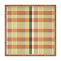 Marta Barragan Camarasa Retro Picnic Plaid Warm Tones Square Tray