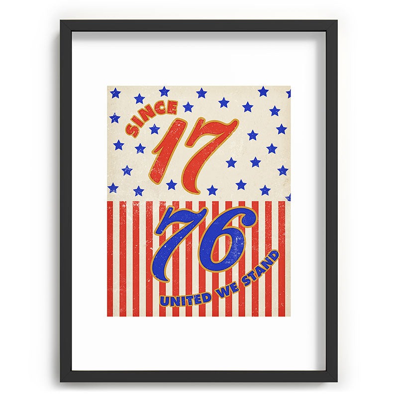 DENY Designs 1776 Stars Recessed Framing Rectangle