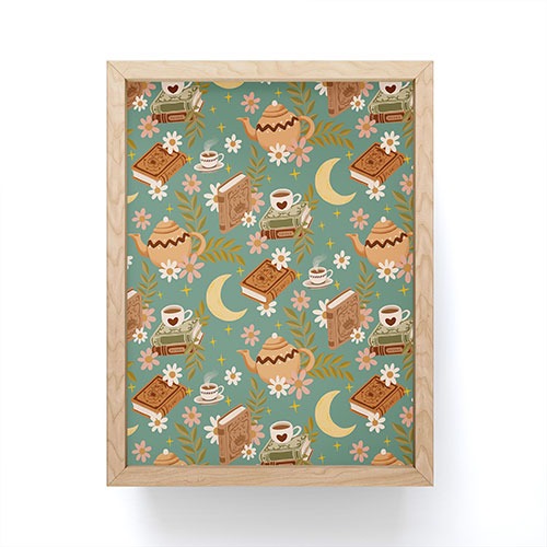 Avenie Moonlit Reading Nook I Framed Mini Art Print
