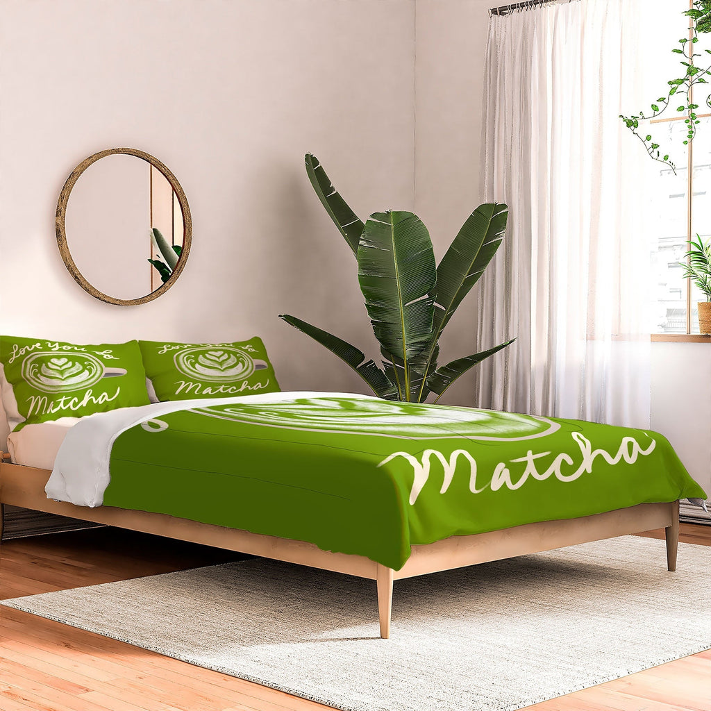 Design by Spark Love You So Matcha Comforter