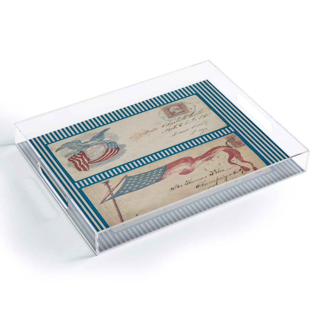 DENY Designs Civil War Envelopes Acrylic Tray