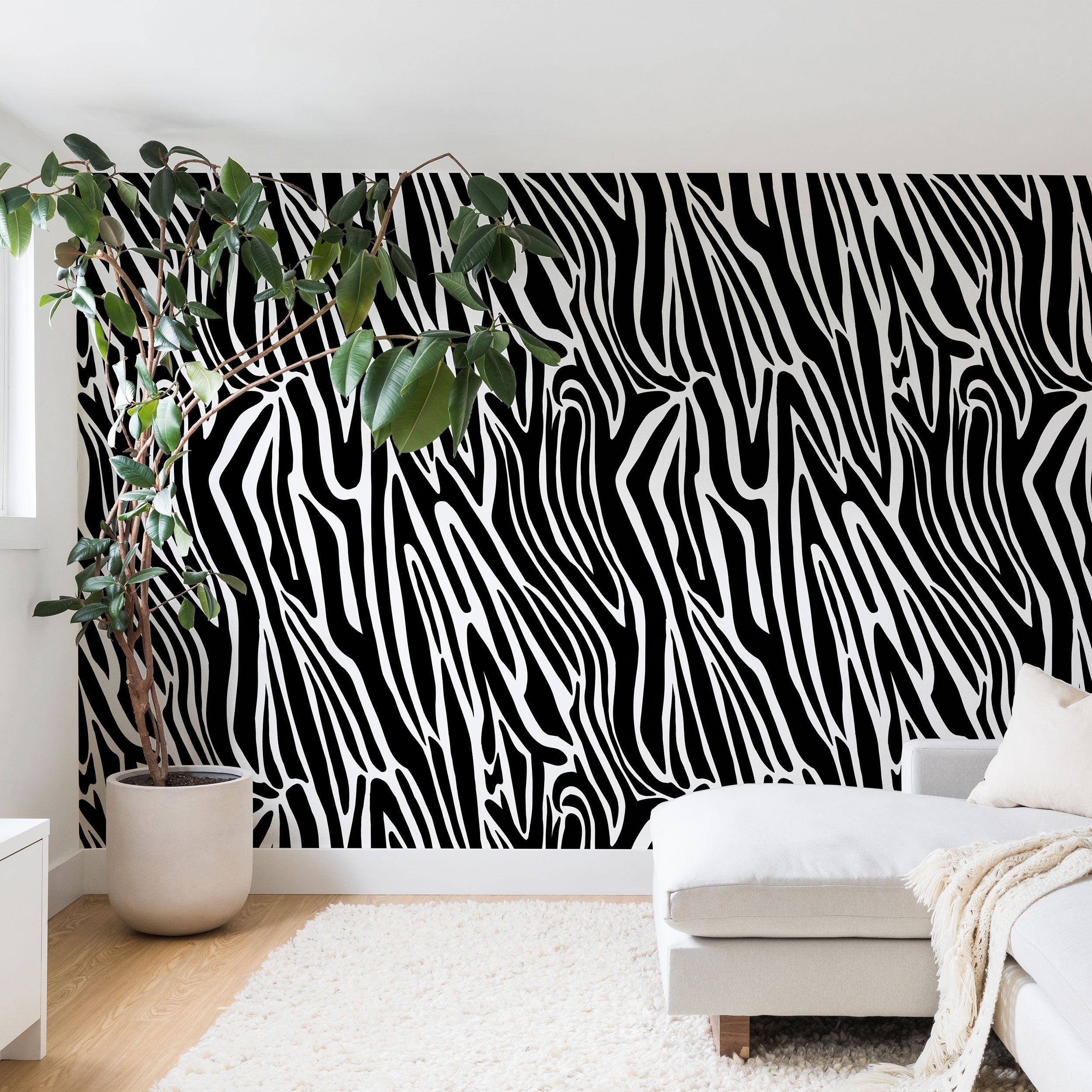 Jennifer Labre Wild Zebra Wall Mural