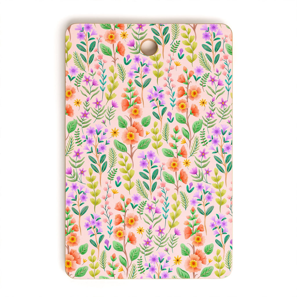 Pimlada Phuapradit Ditsy Spring Floral Cutting Board Rectangle