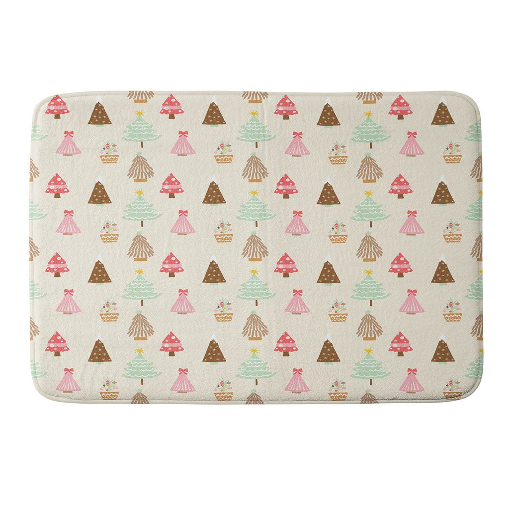 Design by Spark Christmas Tree Delight Memory Foam Bath Mat
