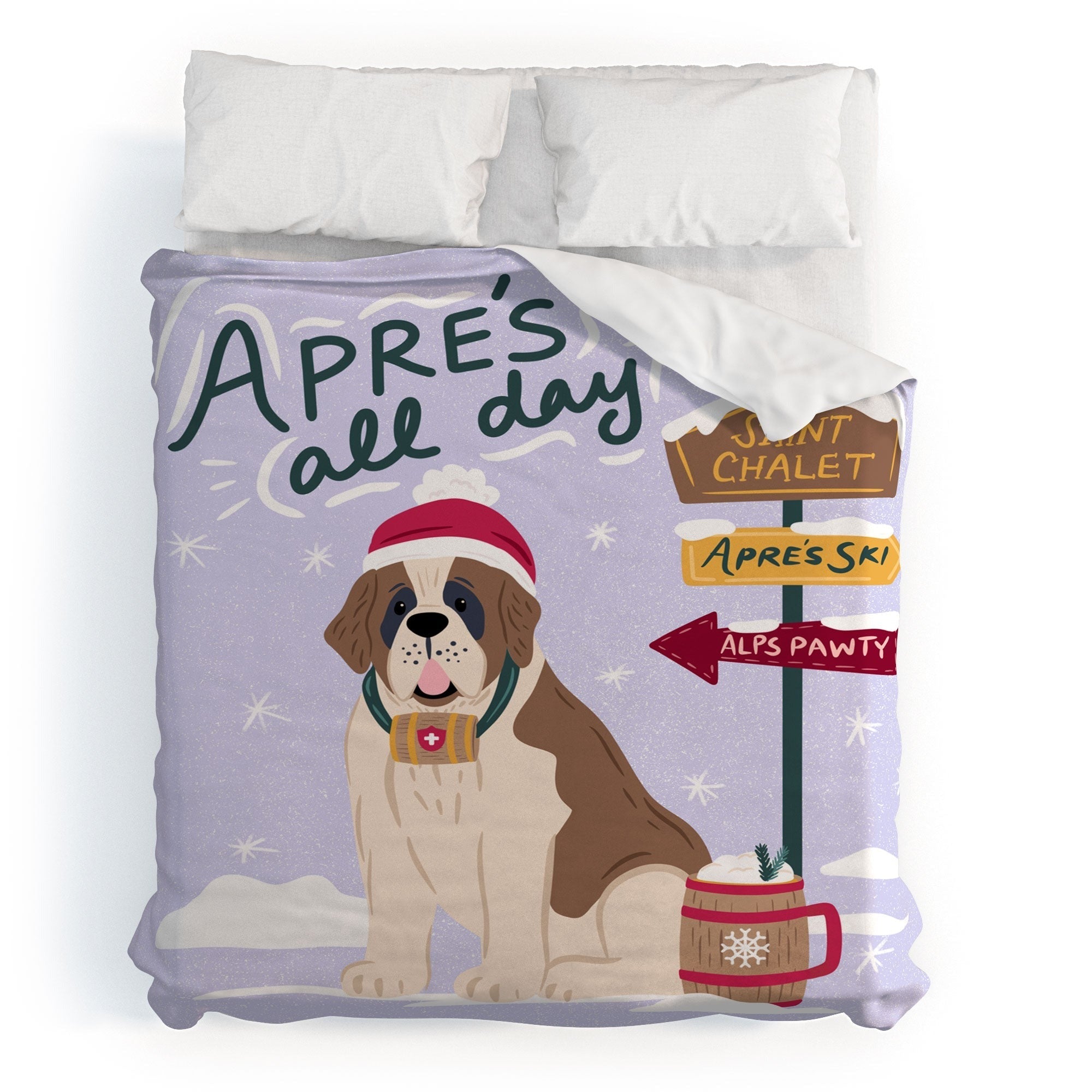 Design by Spark St Bernard Apres All Day Duvet Cover