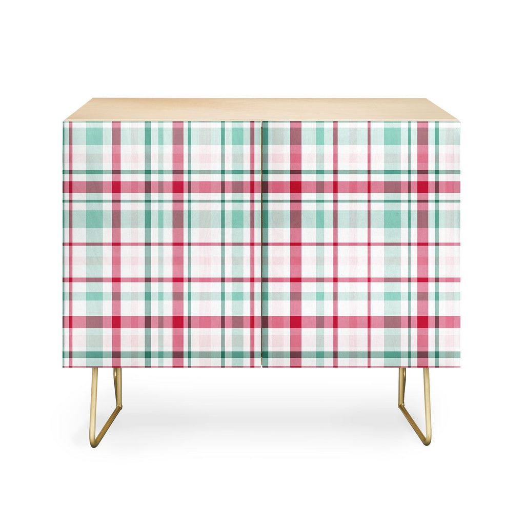 Lisa Argyropoulos Merry Vintage Plaid Credenza