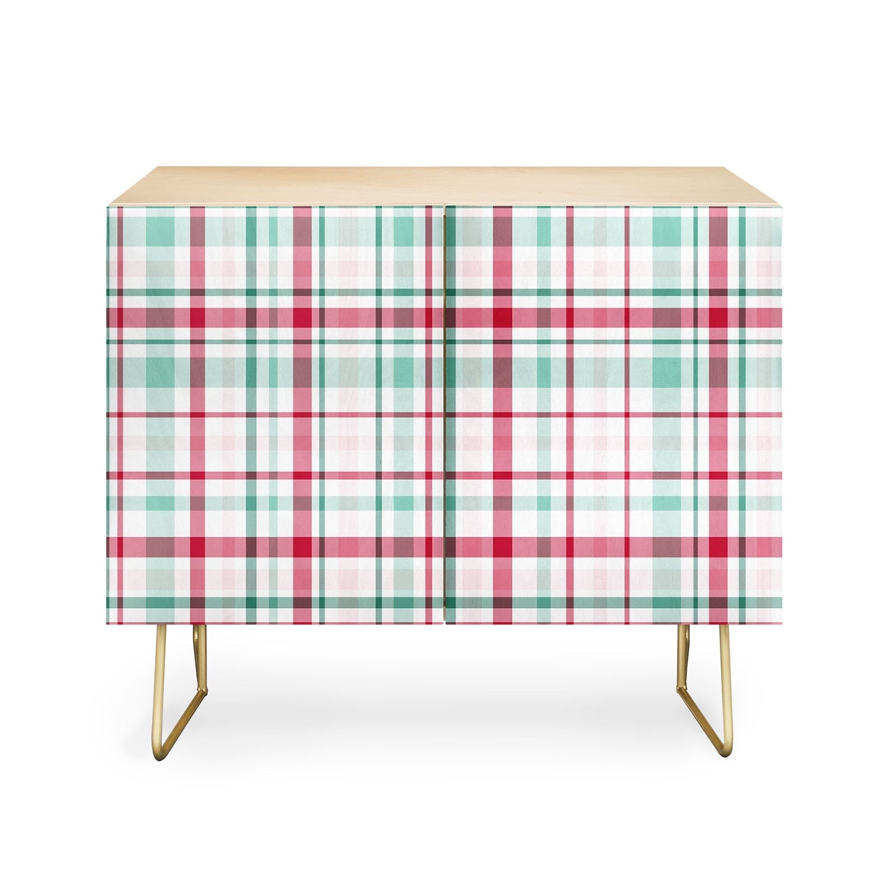 Lisa Argyropoulos Merry Vintage Plaid Credenza