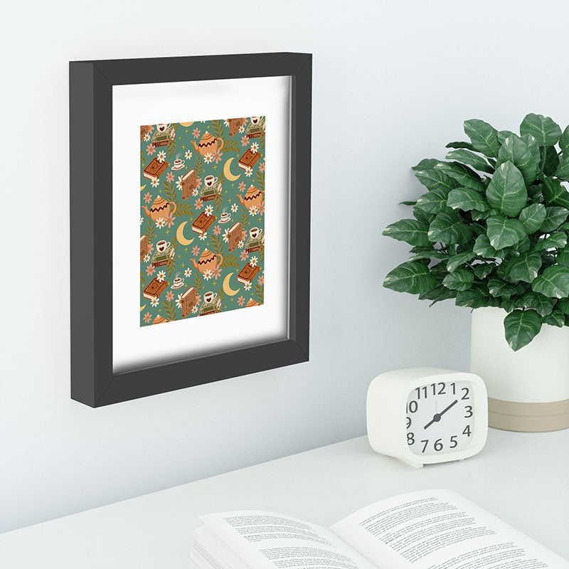 Avenie Moonlit Reading Nook I Recessed Framing Rectangle