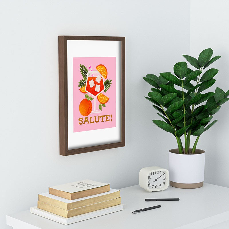 Jessica Molina Orange Spritz Recessed Framing Rectangle