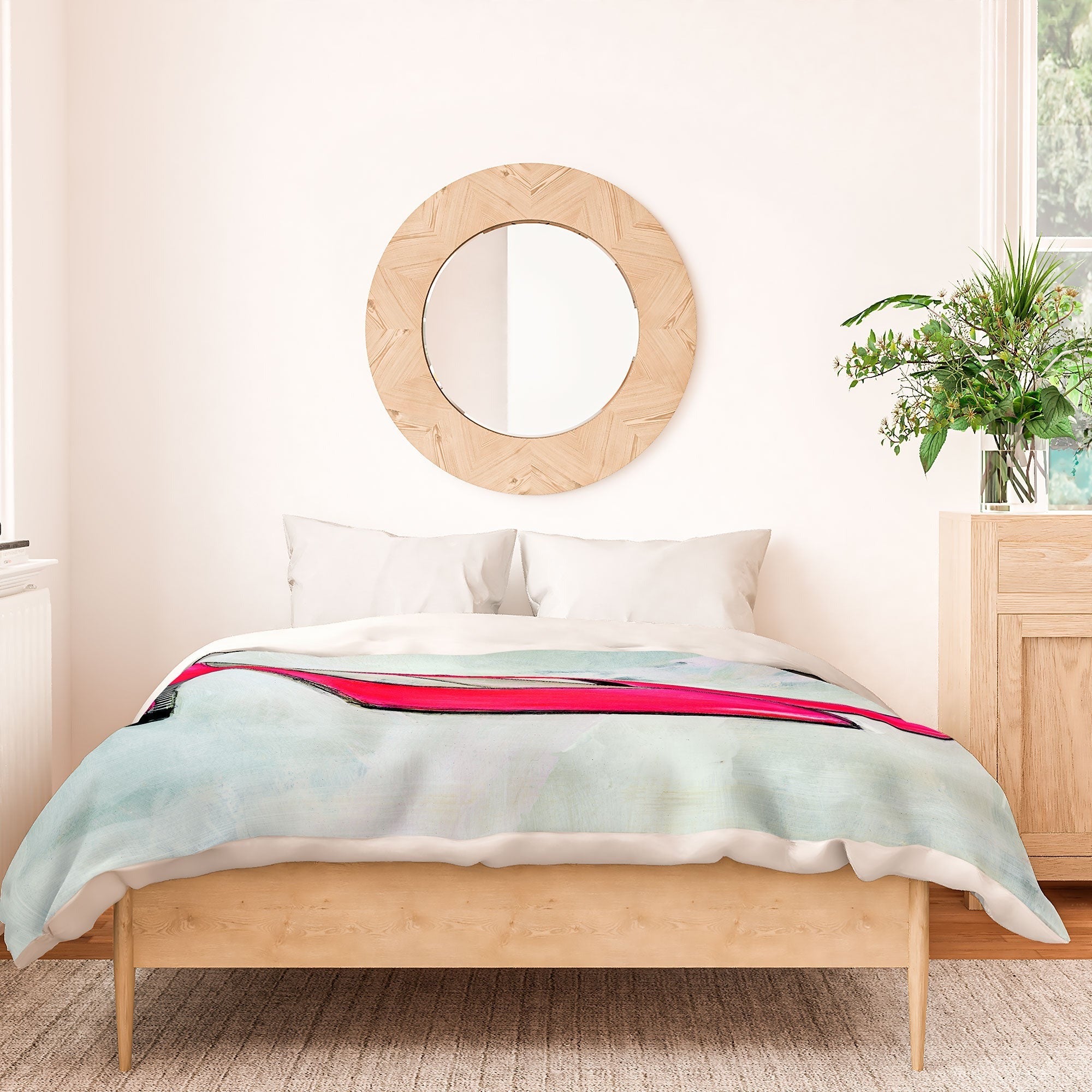 Sophia Buddenhagen Neon Walk Duvet Cover
