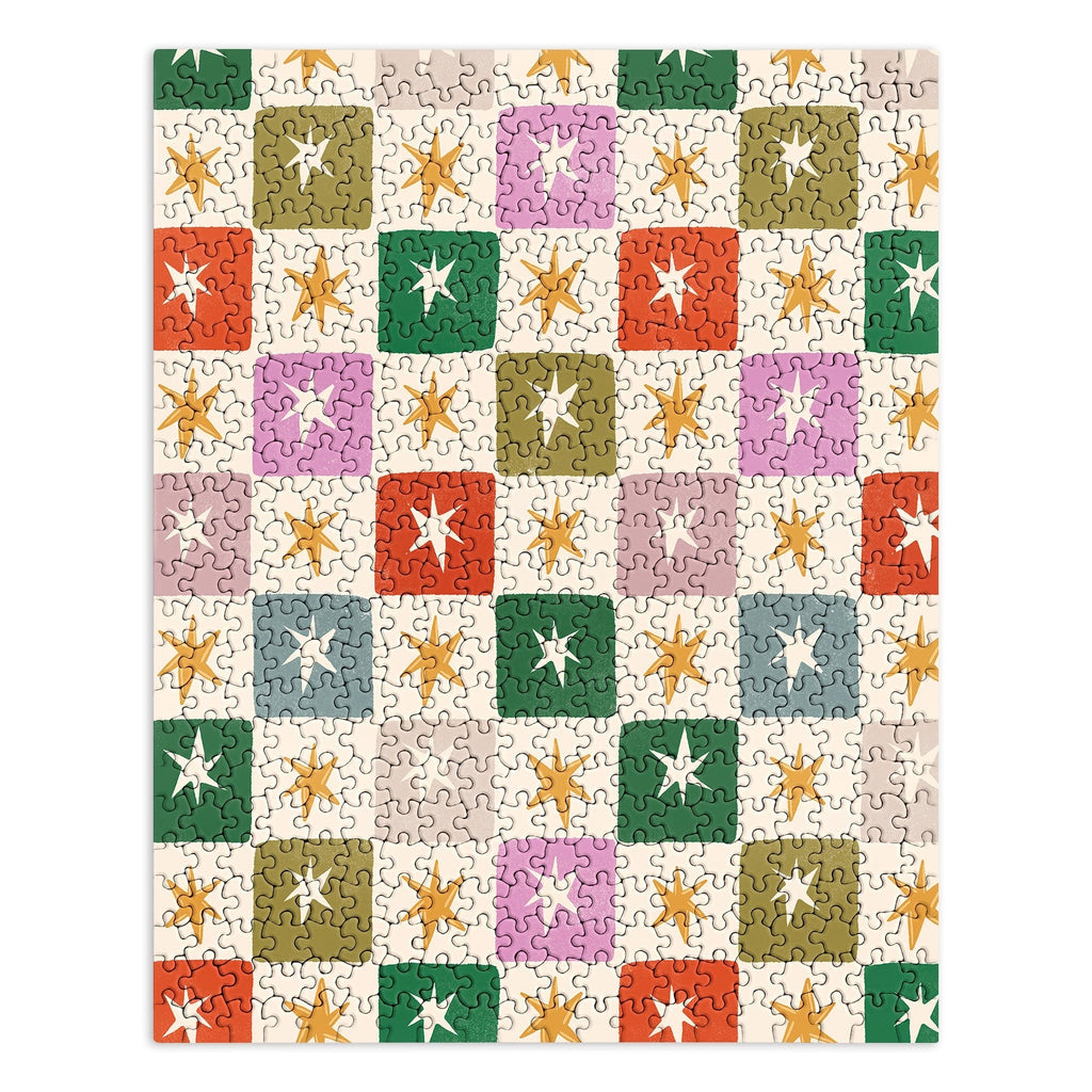 LouBruzzoni Retro Star Block Pattern Puzzle