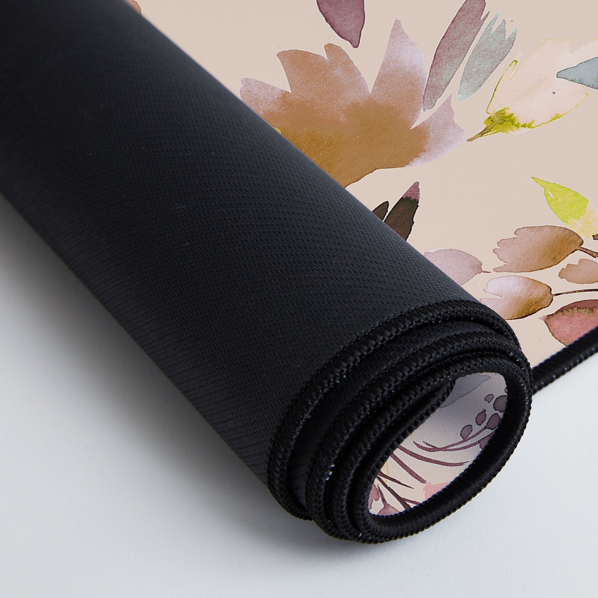 Ninola Design Botanic Retreat Floral Oleander Whimsical Soft Pink Desk Mat