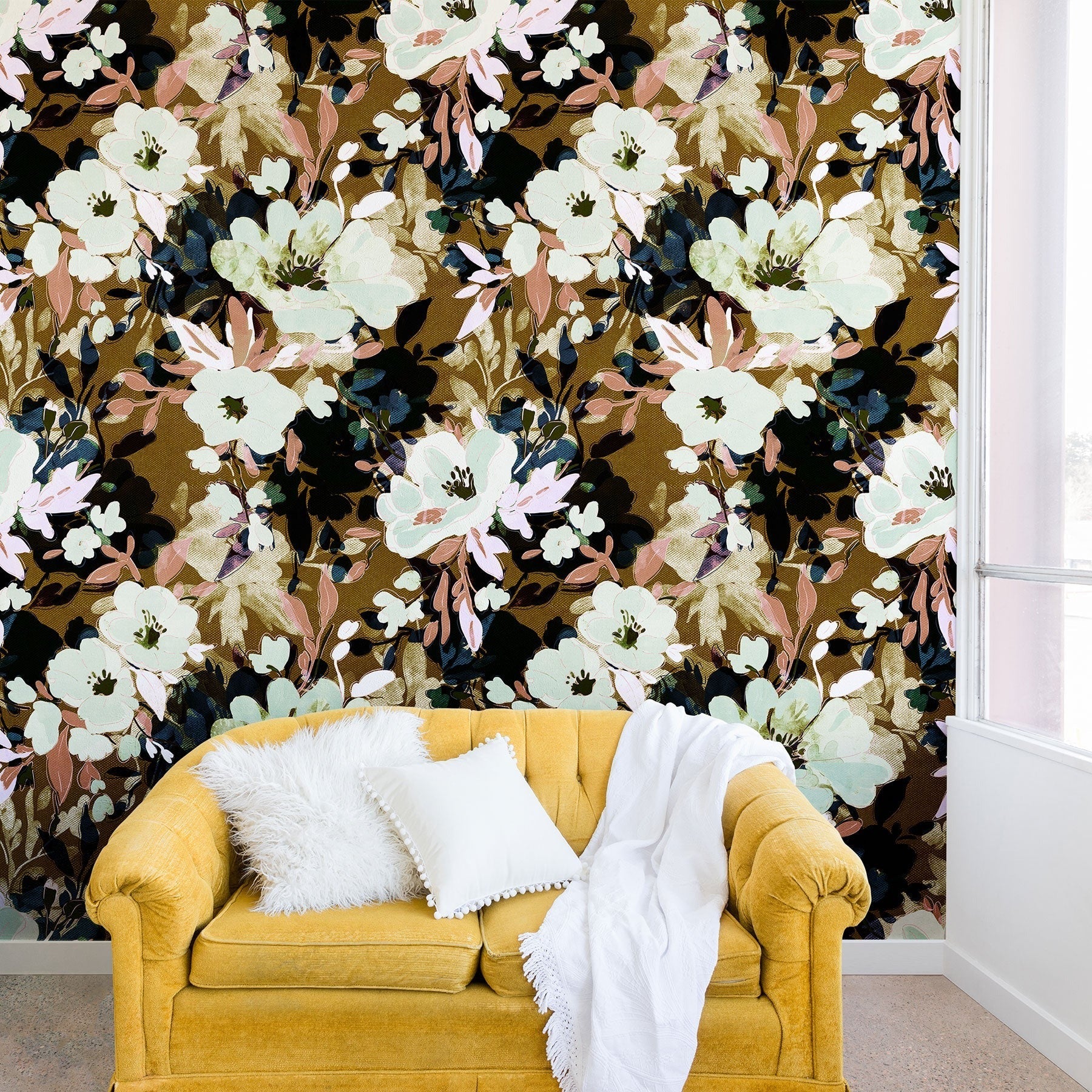 Marta Barragan Camarasa Romantic Floral Fusion Wall Mural