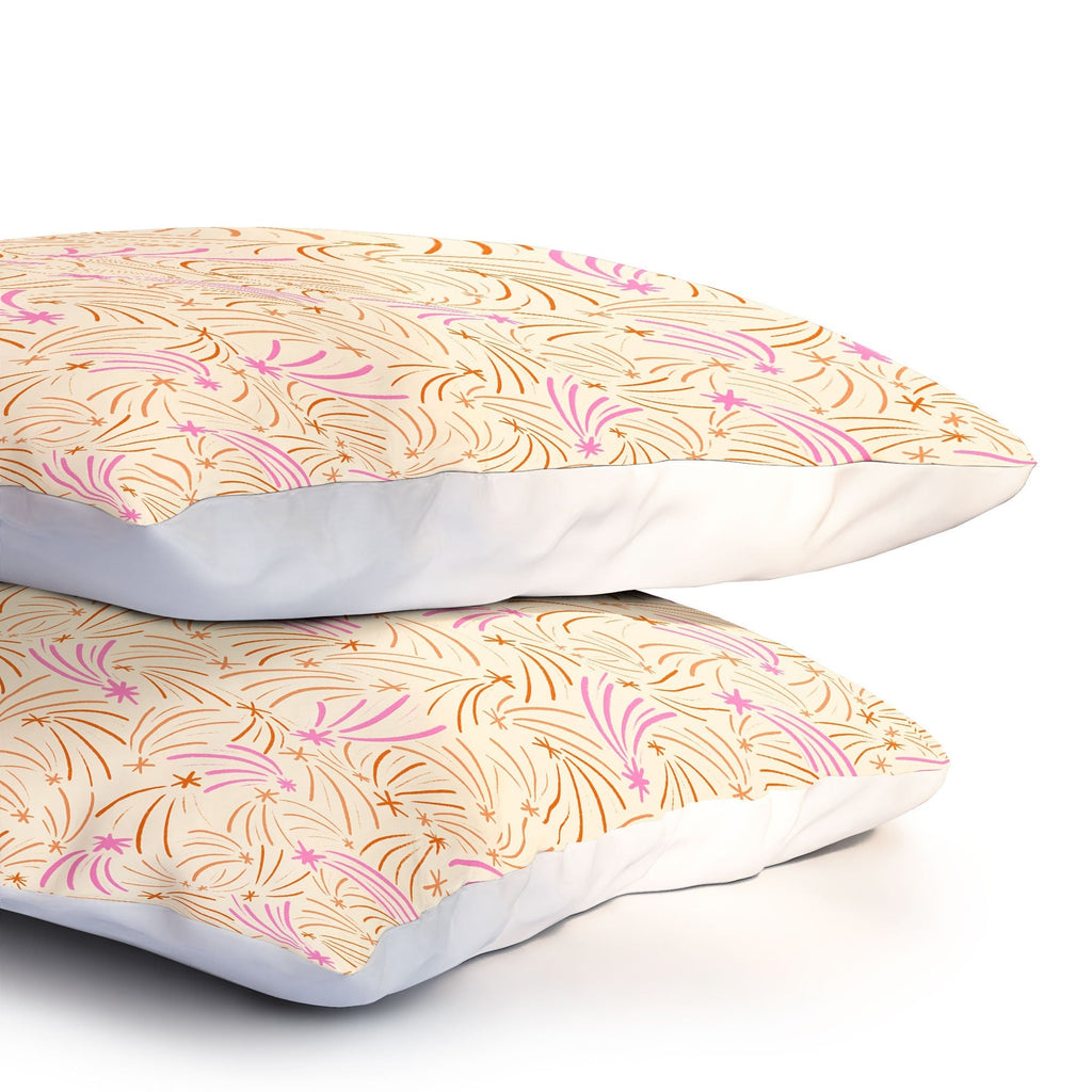 Little Om Pattern Shooting Stars cream Pillow Shams
