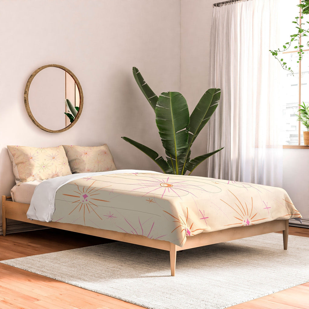 Little Om Pattern Little Moon cream Comforter
