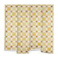 Ninola Design Everyday Artifact Checker Mosaic Tiles Geometry Yellow Wall Mural