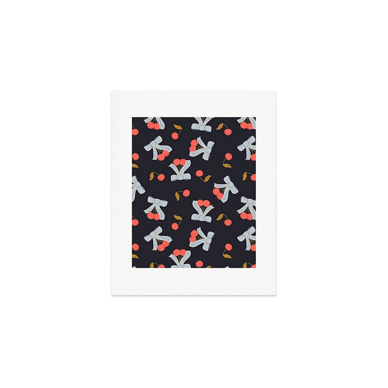 Jennifer Labre Cherries and Bows Art Print