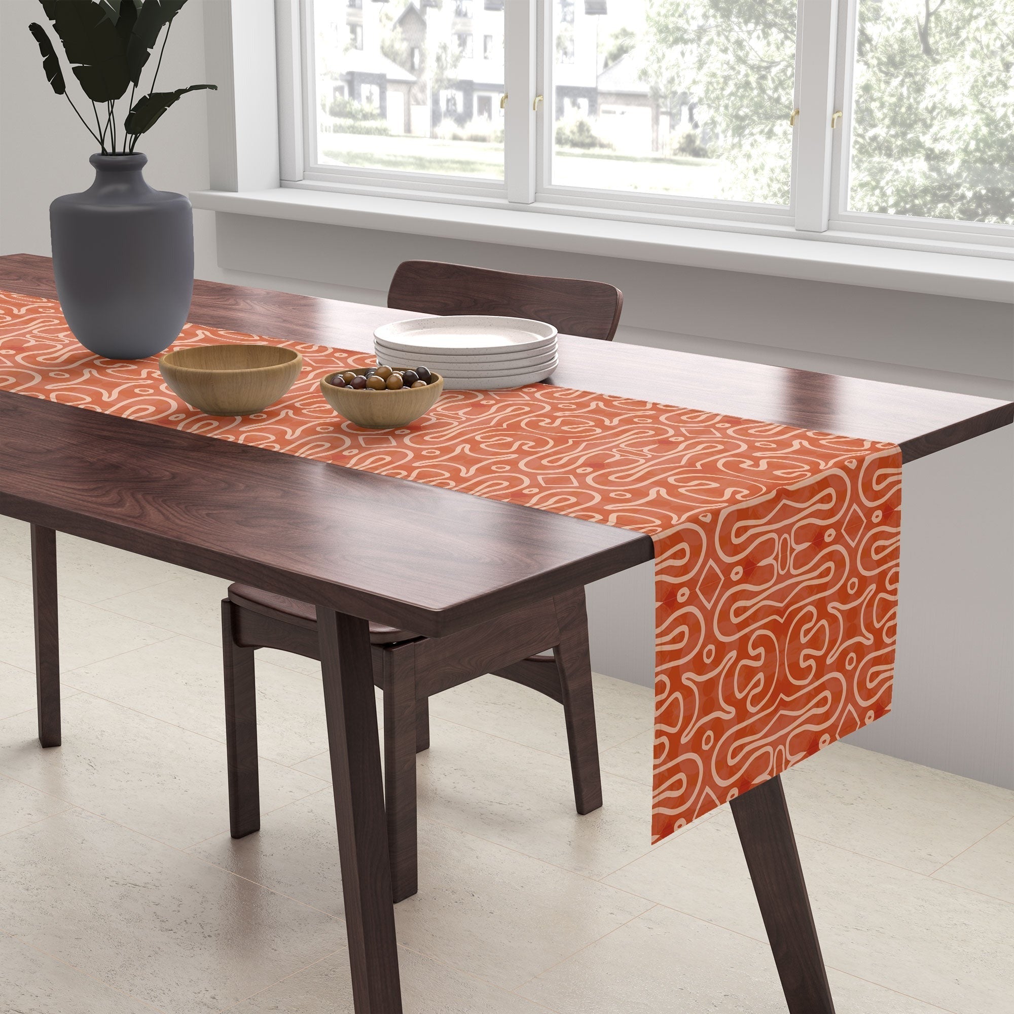 Mirimo Venexiana Burnt Orange Table Runner