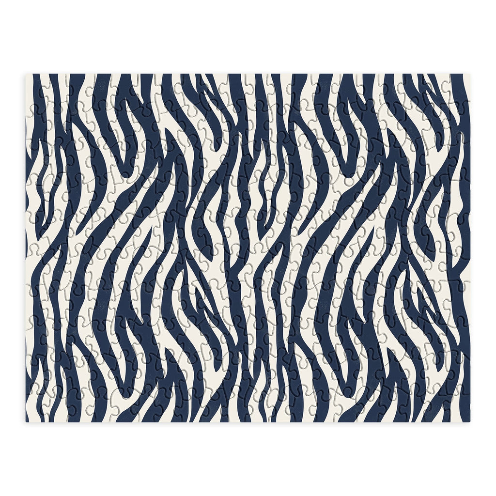 Avenie BR Navy Tiger Stripes Puzzle