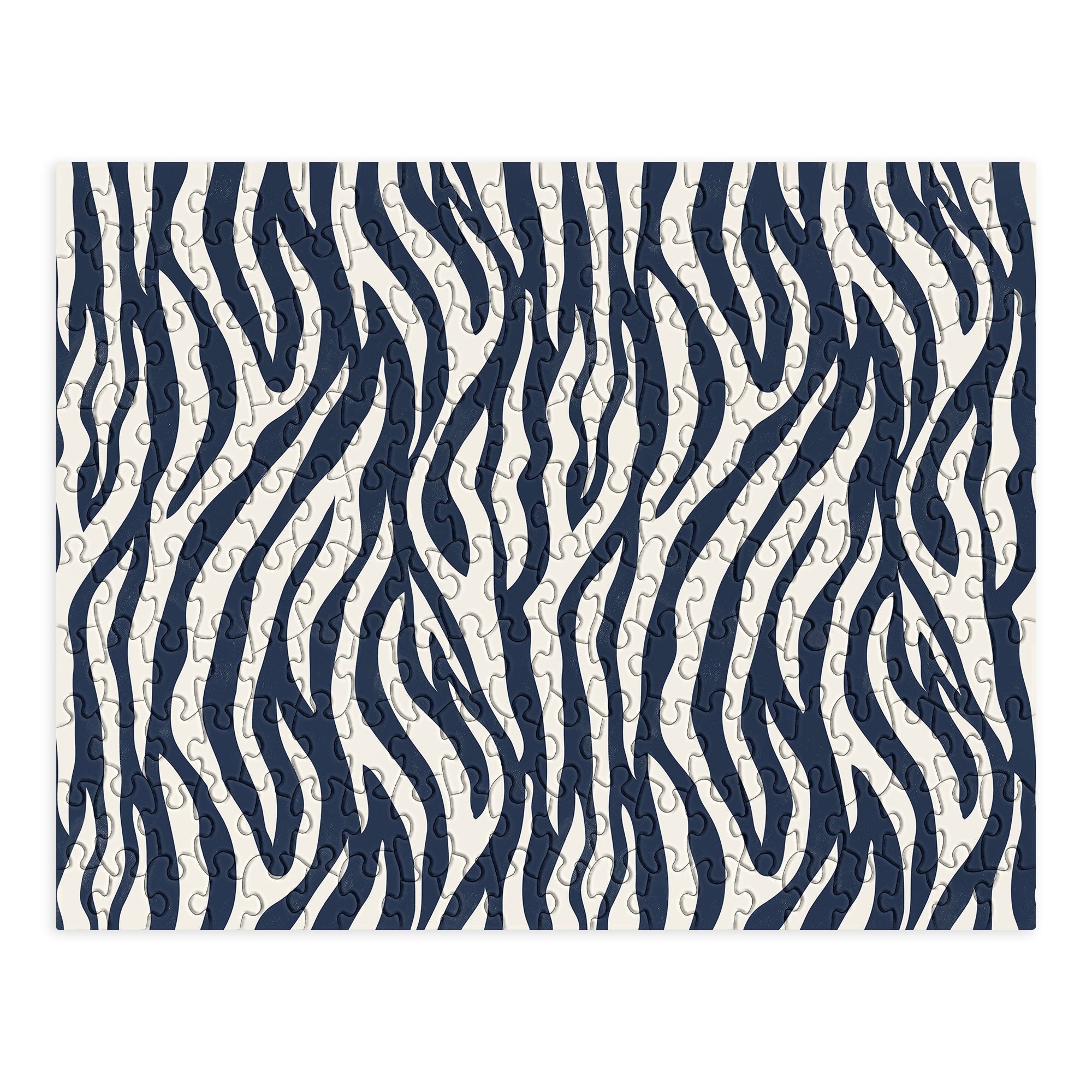 Avenie BR Navy Tiger Stripes Puzzle