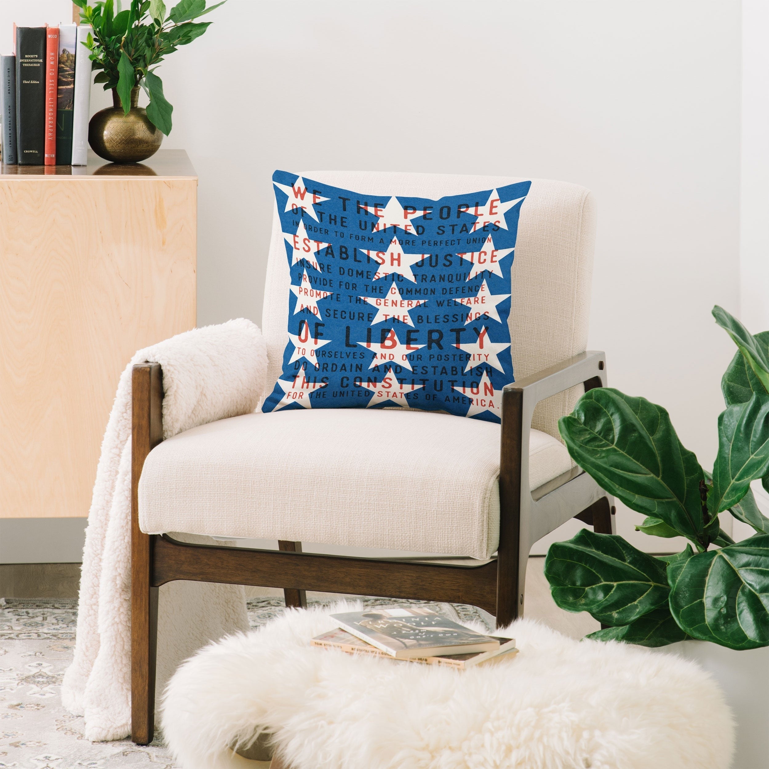 DENY Designs Starred Preamble Throw Pillow