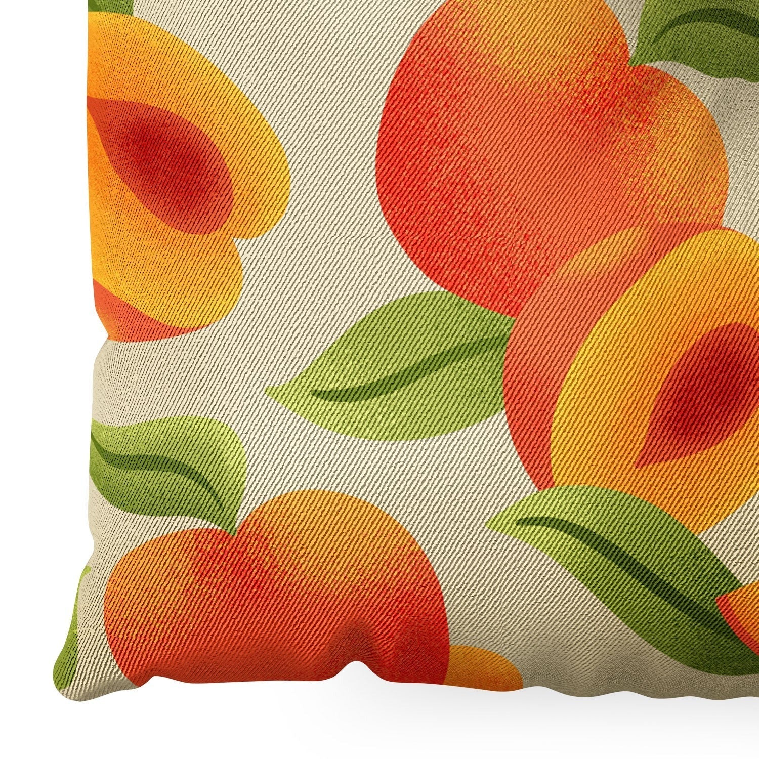 Jessica Molina Peach Pattern Floor Pillow Square