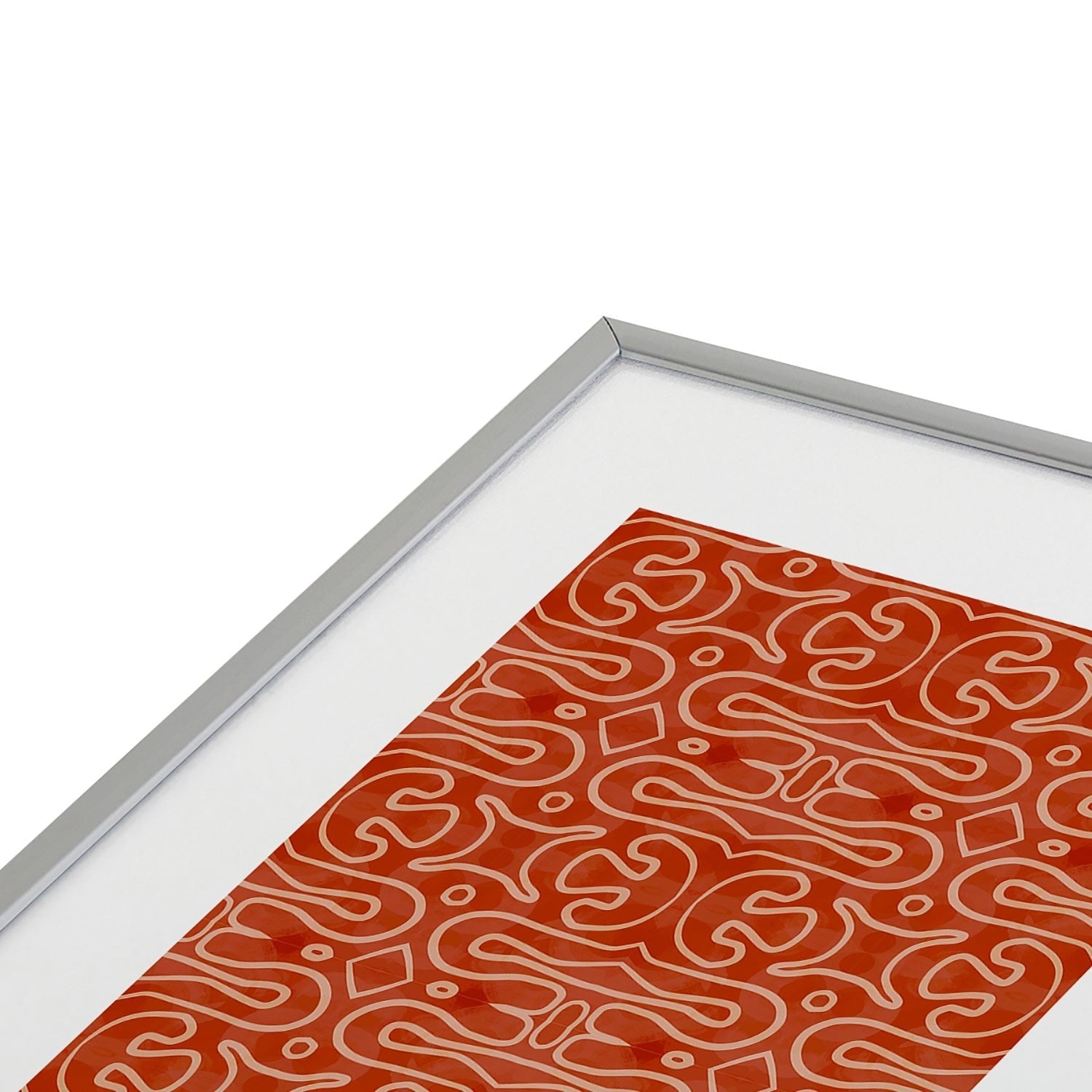 Mirimo Venexiana Burnt Orange Metal Framed Art Print