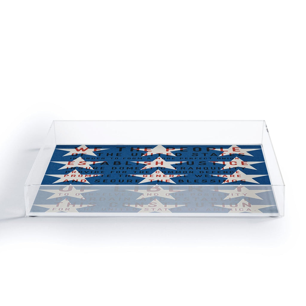 DENY Designs Starred Preamble Acrylic Tray