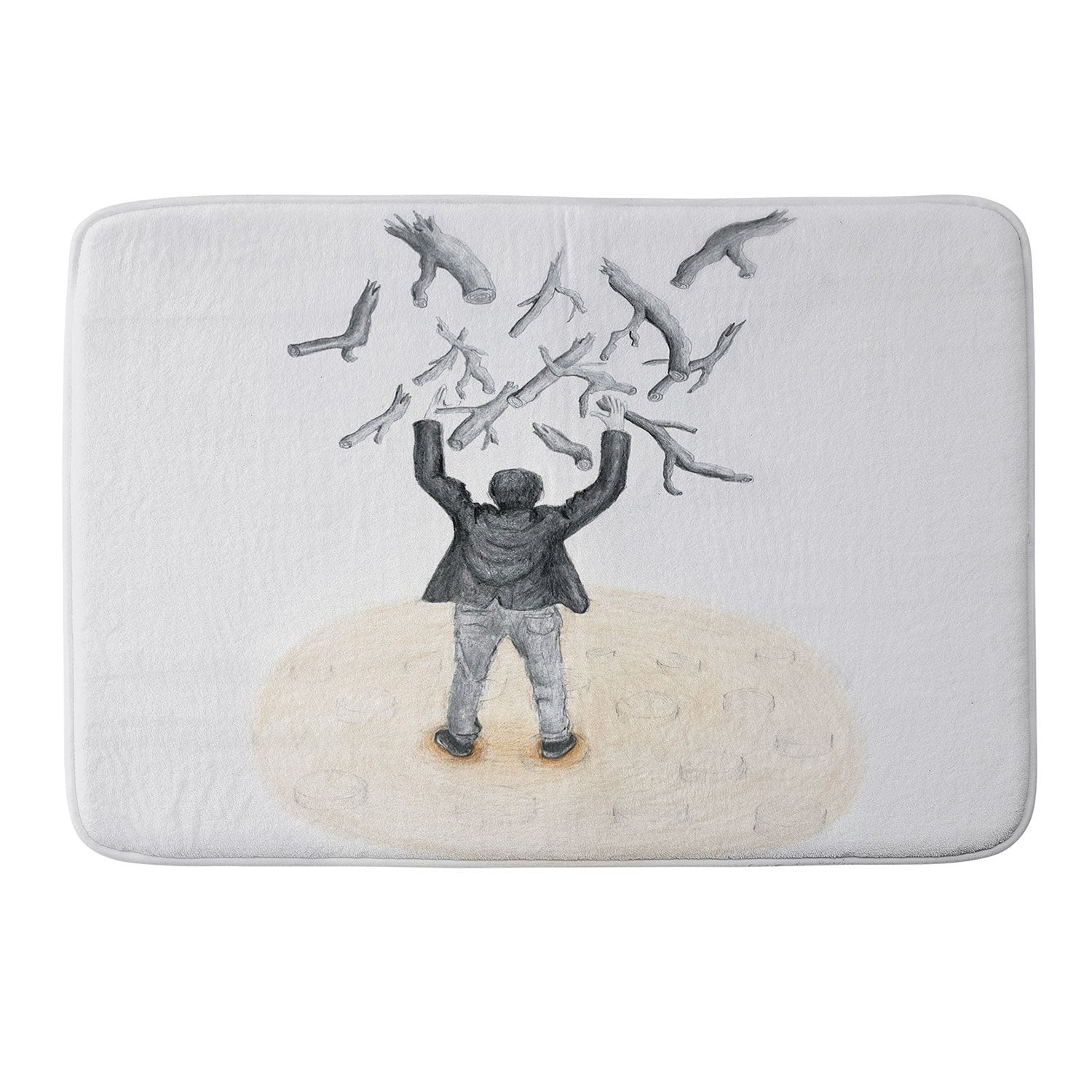 Coco de Paris Wood in the sky Memory Foam Bath Mat