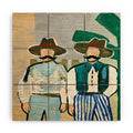 83 Oranges Side By Side Cowboy Edition Wood Wall Mural
