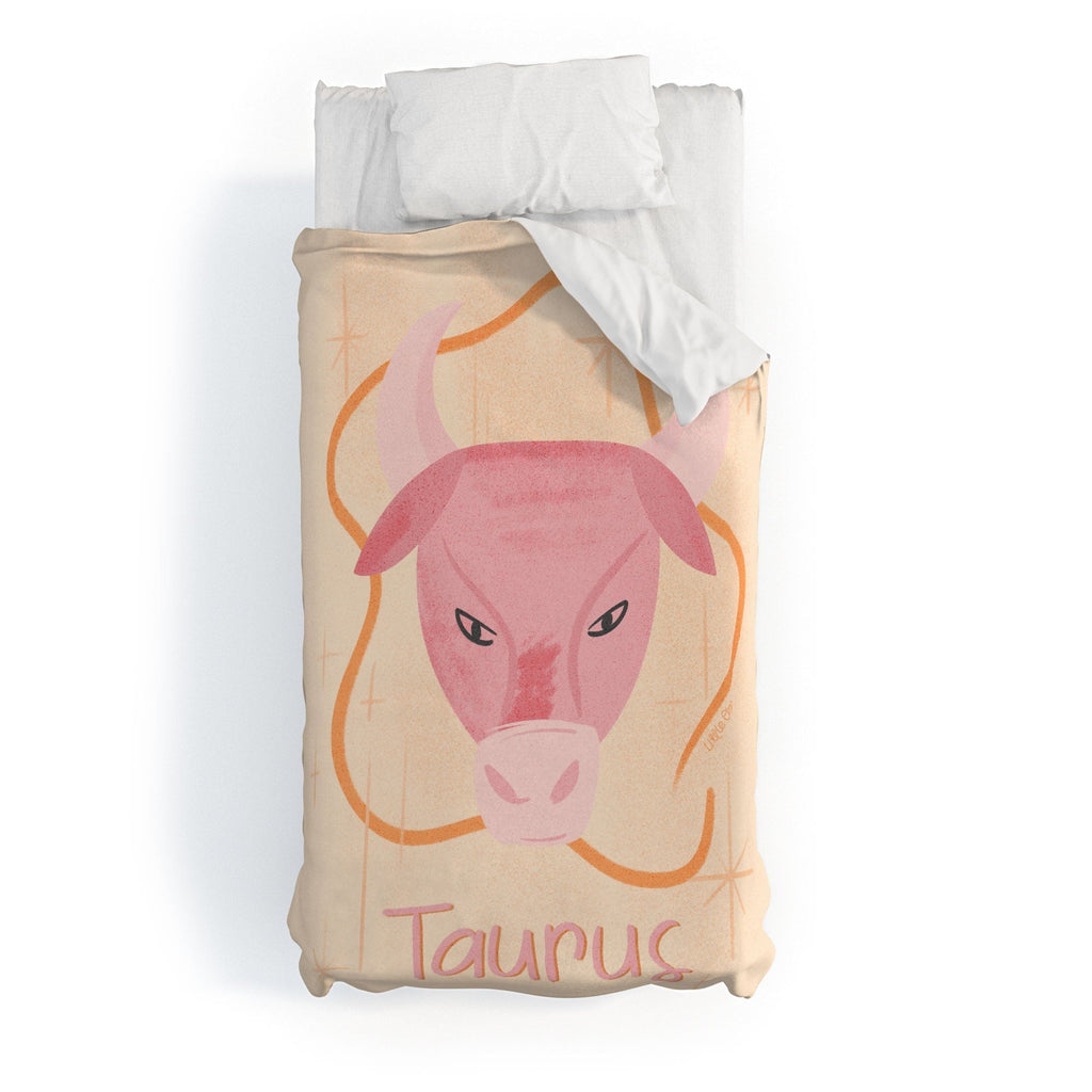 Little Om Zodiac Sign Taurus Duvet Cover
