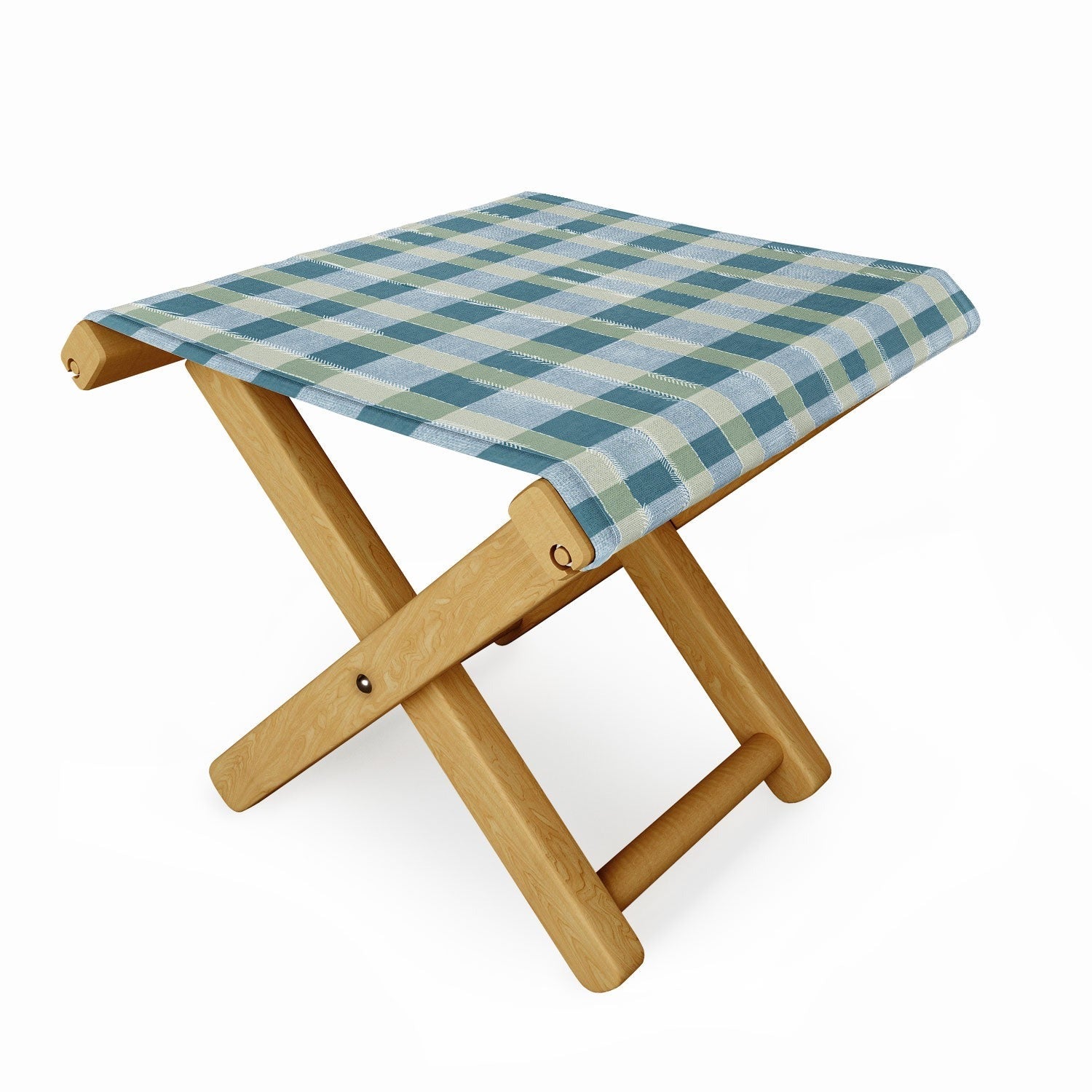 Marta Barragan Camarasa Country Style Checks Folding Stool