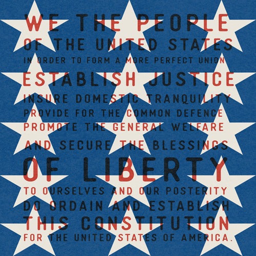 DENY Designs Starred Preamble Shower Curtain