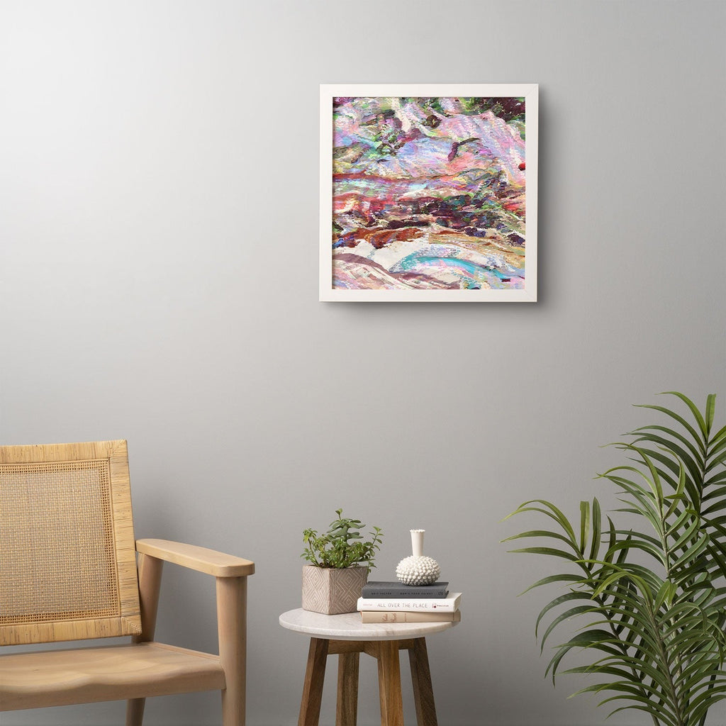 83 Oranges Sequin Haze Framed Wall Art